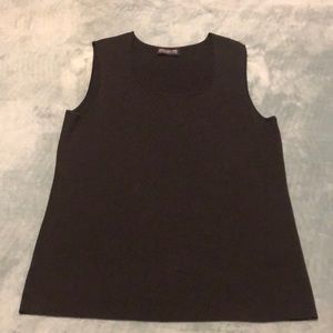 Black knit Sleeveless Top XL